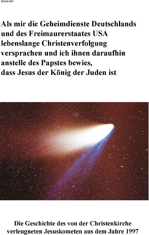 Als mir die Geheimdienste Deutschlands und des Freimaurerstaates USA lebenslange Christenverfolgung versprachen und ich ihnen daraufhin anstelle des Papstes bewies, dass Jesus der König der Juden ist