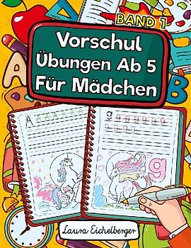 Vorschule Übungsheft Ab 5 Für Mädchen