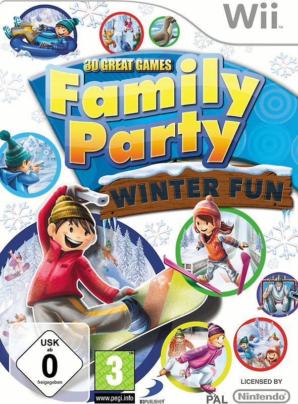 Family Party Winter Fun Nintendo Wii
