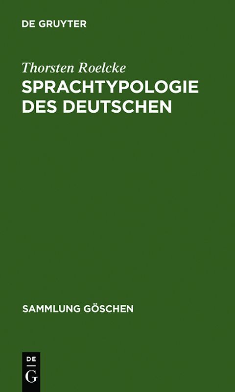 Sprachtypologie des Deutschen