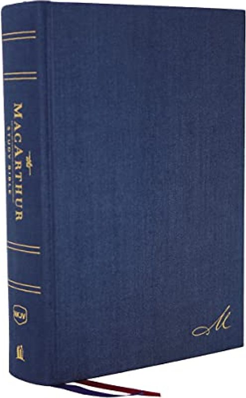 Nkjv, MacArthur Study Bible, 2nd Edition, Cloth Over Board, Blue, Comfort Print