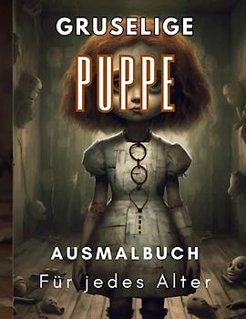Gruselige Puppe Ausmalbuch Für jedes Alter: Achtsam für Jugendliche und Erwachsene – das perfekte Geschenk für Entspannung, Angstlinderung und inneren Frieden
