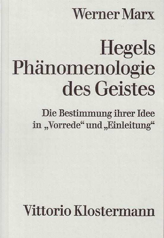 Hegels Phänomenologie des Geistes