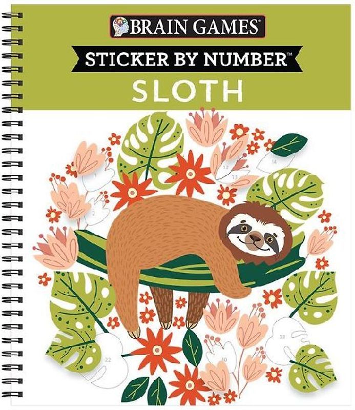 Brain Games - Sticker by Number: Sloth