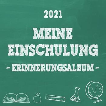 Meine Einschulung 2021, Erinnerungsalbum zum Schulanfang für Mädchen: Gästebuch & Fotoalbum als Geschenk für die Schultüte zum ersten Schultag