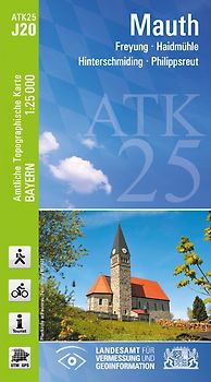 ATK25-J20 Mauth (Amtliche Topographische Karte 1:25000)