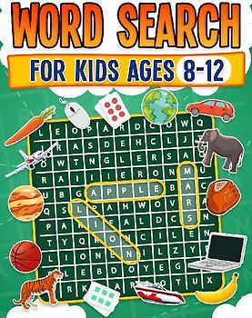 Word Search for Kids Ages 8-12 | 100 Fun Word Search Puzzles | Kids Activity Book | Large Print | Paperback
