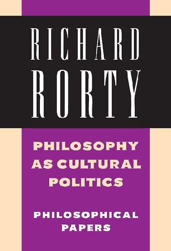Philosophy as Cultural Politics