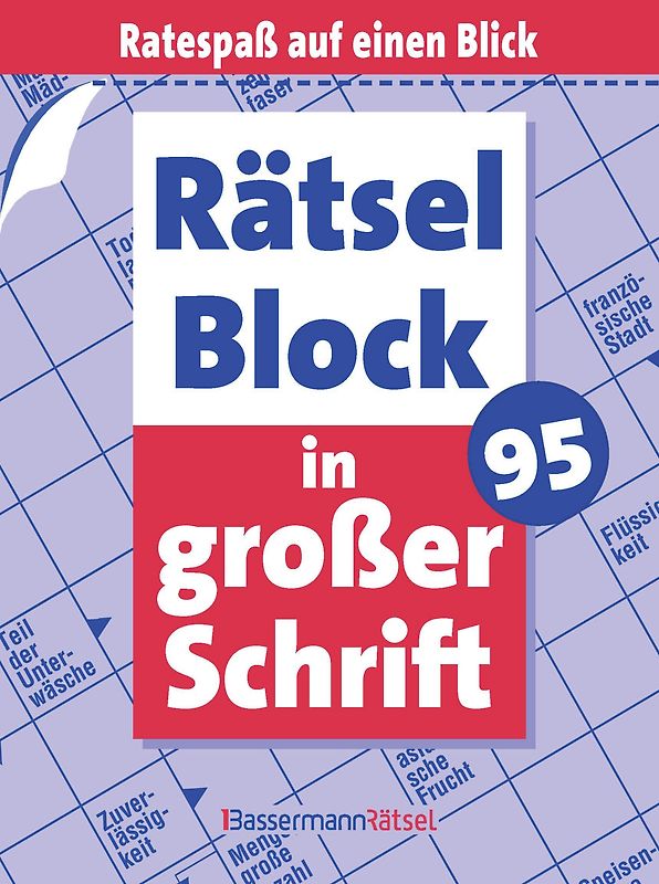 Rätselblock in großer Schrift 95 (5 Exemplare à 2,99 €)