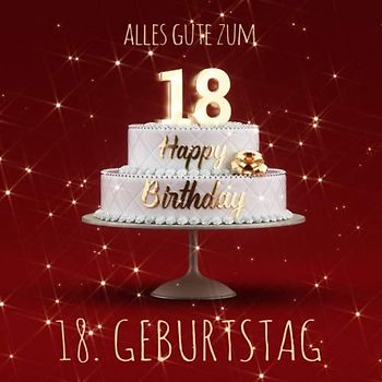 Alles Gute zum 18. Geburtstag: Gästebuch zum Eintragen mit 110 Seiten - Rote Edition