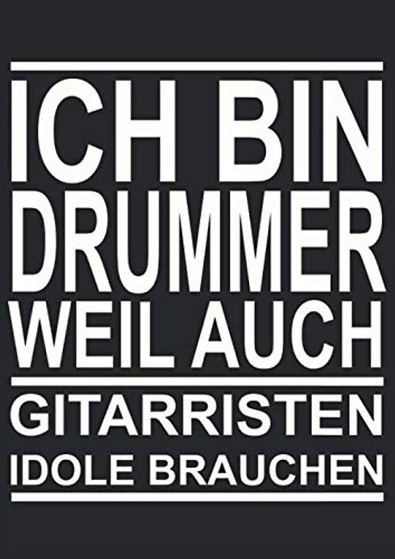 Notenheft: Das Notenbuch für alle Schlagzeuger ♦ über 100 blanko Seiten im A4 Format zum niederschreiben deiner besten Songs und Lieder ♦ Motiv: