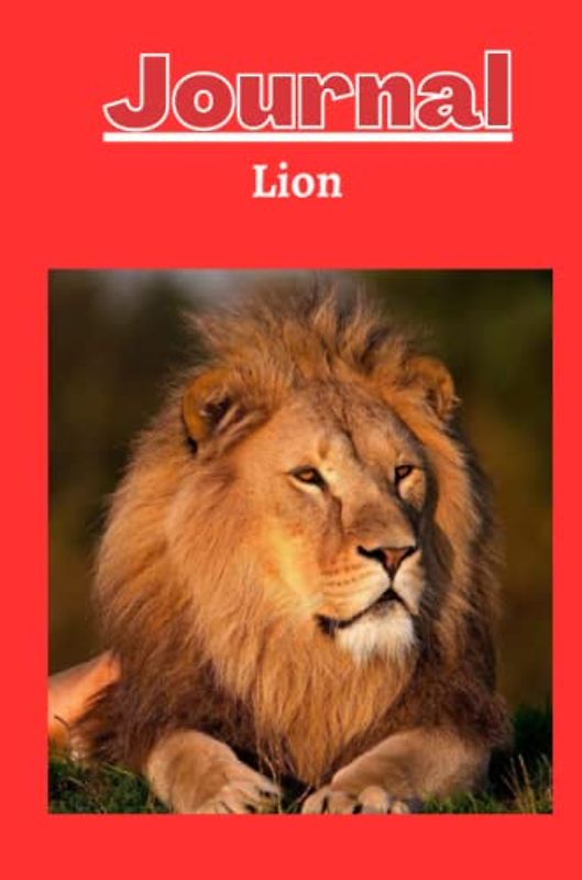 lion journal series 1 with a bright red background