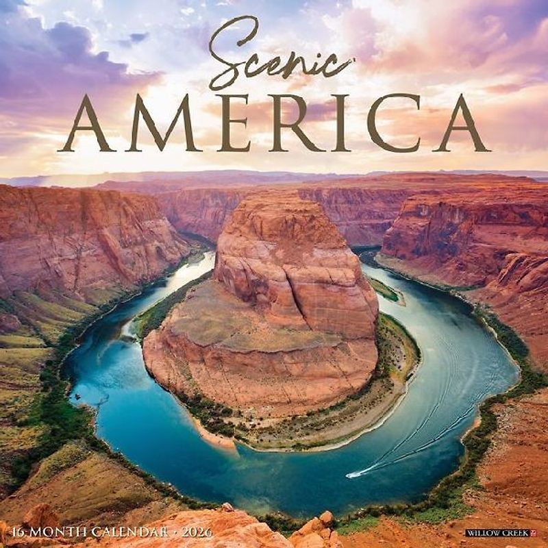 Scenic America 2026 12 X 12 Wall Calendar