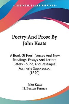 Poetry And Prose By John Keats