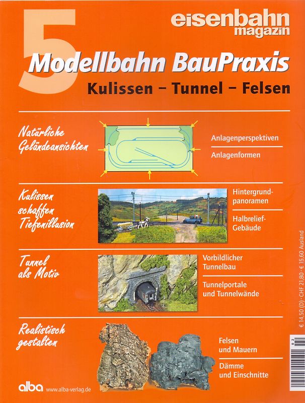 Modellbahn Baupraxis: Nr. 5 - Kulissen, Tunnel, Felsen [Broschiert]