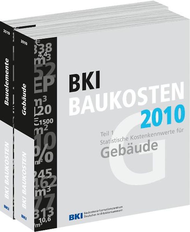 BKI  Baukosten 2010, Teil 1 + Teil 2