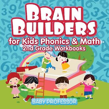 Brain Builders for Kids Phonics & Math | 2nd Grade Workbooks