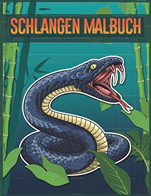 Schlangen Malbuch: Malbuch für kinder