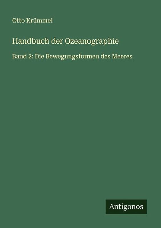 Handbuch der Ozeanographie