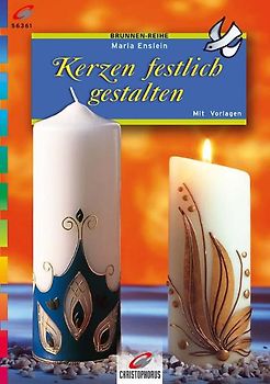 Kerzen festlich gestalten. Mit Vorlagen