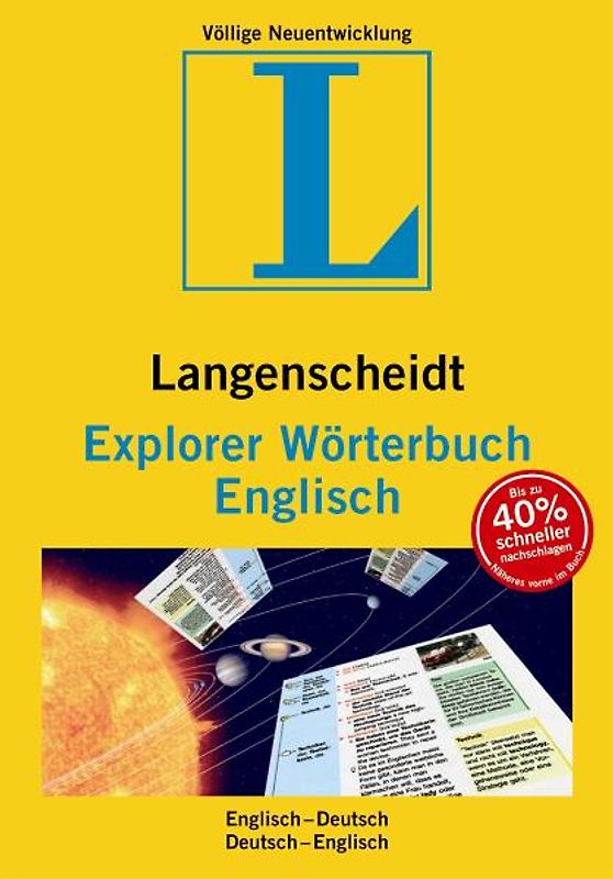 Langenscheidt Explorer Wörterbuch Englisch. Englisch-Deutsch/Deutsch-Englisch