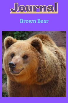 brown bear journal series 3 with a purple background