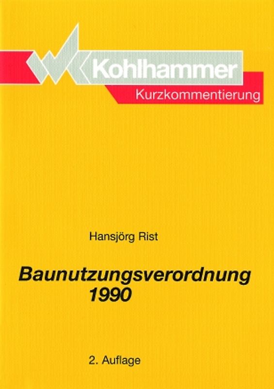 Baunutzungsverordnung 1990