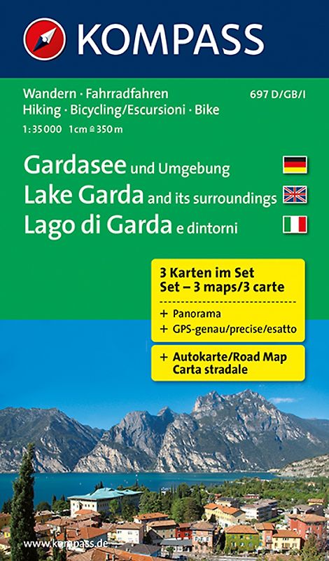 Gardasee und Umgebung - Lake Garda and its surroundings - Lago di Garda e dintorni