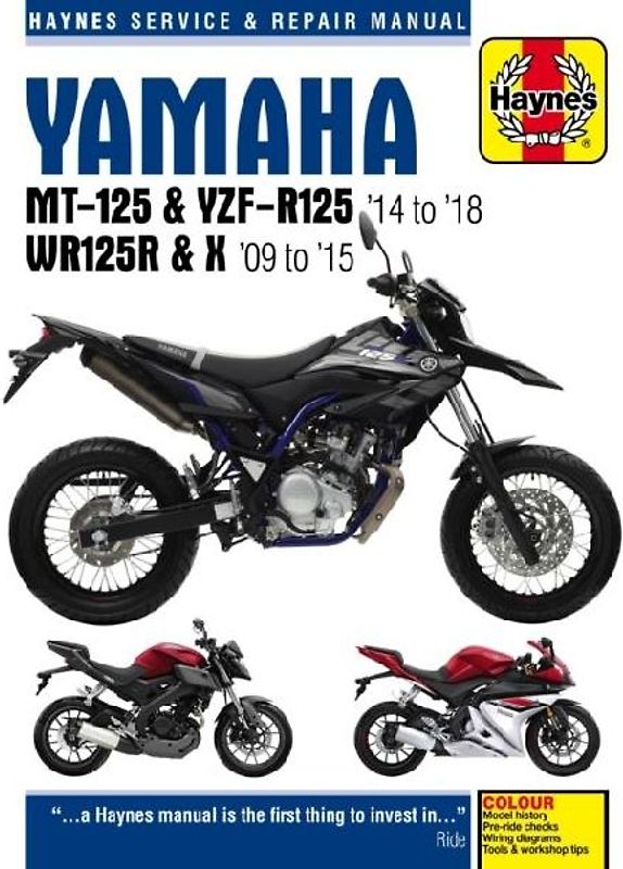 Yamaha MT-125 & YZF-R125 (14-18), WR125R/X (09-15)