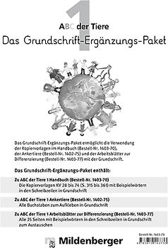 ABC der Tiere / ABC der Tiere 1 – Das Grundschrift-Ergänzungs-Paket