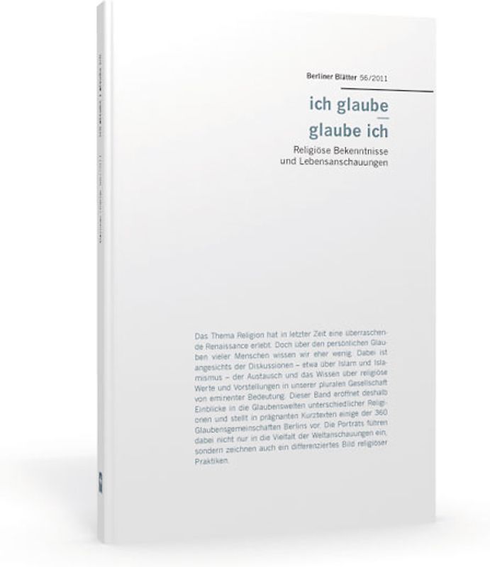 ich glaube | glaube ich