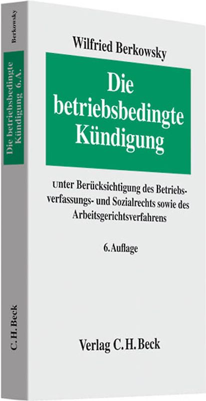Die betriebsbedingte Kündigung