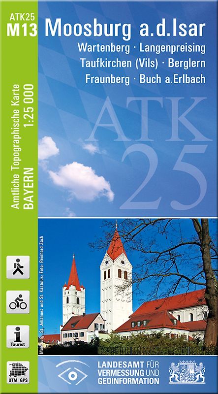 ATK25-M13 Moosburg a.d.Isar (Amtliche Topographische Karte 1:25000)