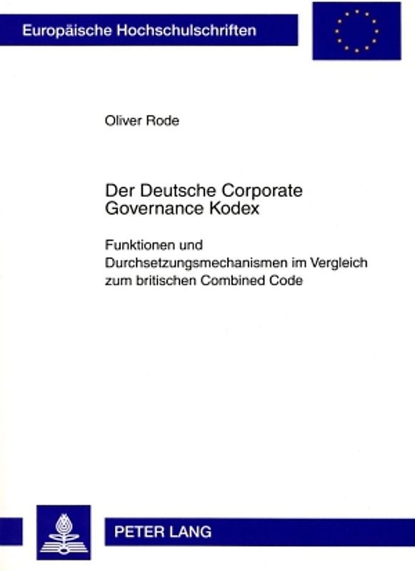 Der Deutsche Corporate Governance Kodex