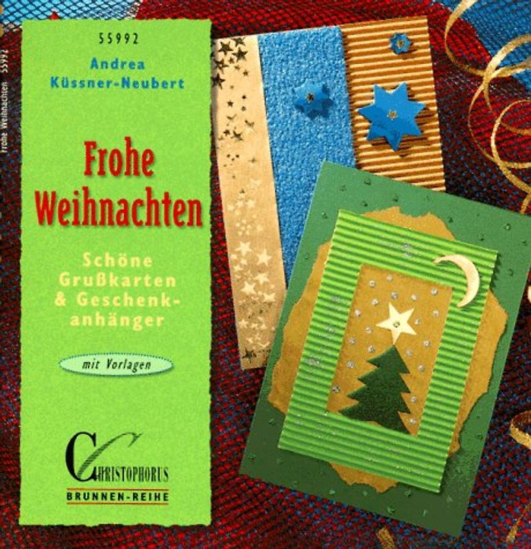 Frohe Weihnachten. Schöne Grusskarten und Geschenkanhänger. Mit Vorlagen