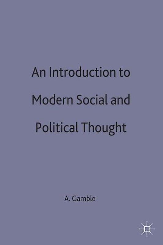 An Introduction to Modern Social and Political Thought