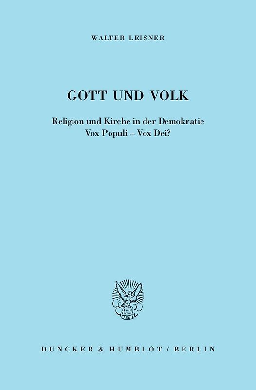 Gott und Volk.