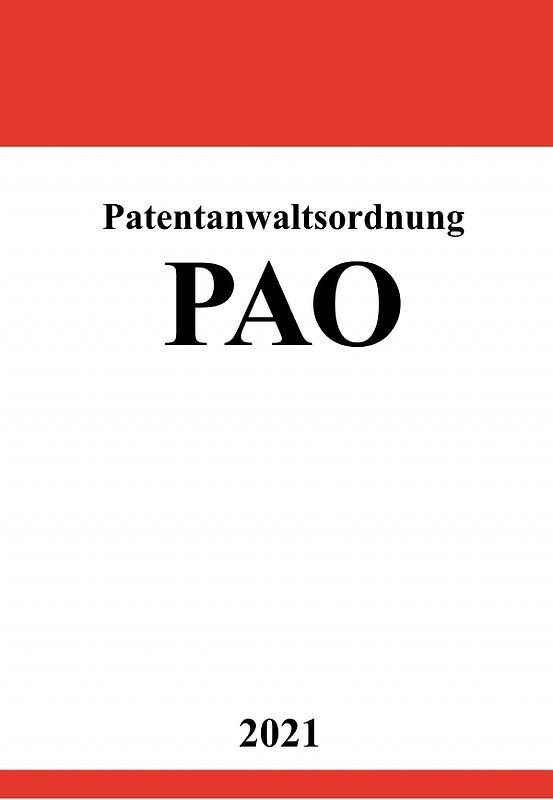 Patentanwaltsordnung (PAO)