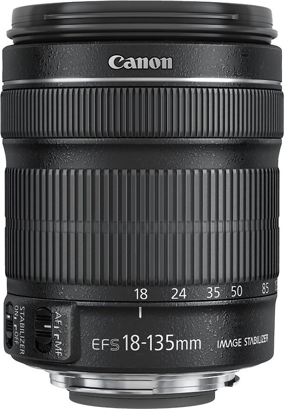 Canon EF-S 18-135 mm F3.5-5.6 IS STM 67 mm Objectif (adapté à Canon EF-S) noir