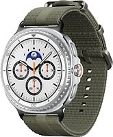Samsung Galaxy Watch8 Classic 46 mm aluminium kast white op Athleisure Band M/L green [Wi-Fi + 4G]