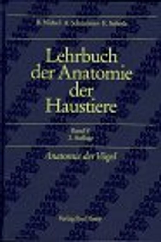 Lehrbuch der Anatomie der Haustiere. Anatomie der Vögel
