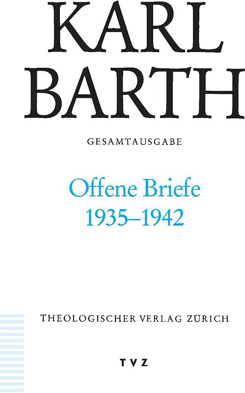 Karl Barth Gesamtausgabe