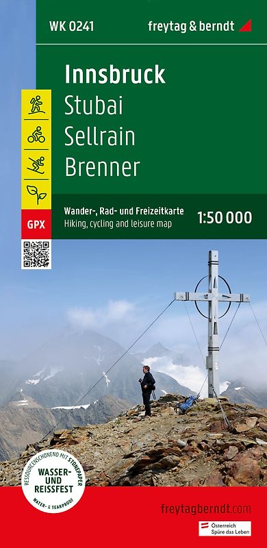 freytag & berndt Wanderkarte WK 0241 Innsbruck, Stubai - Sellrain - Brenner 1:50.000