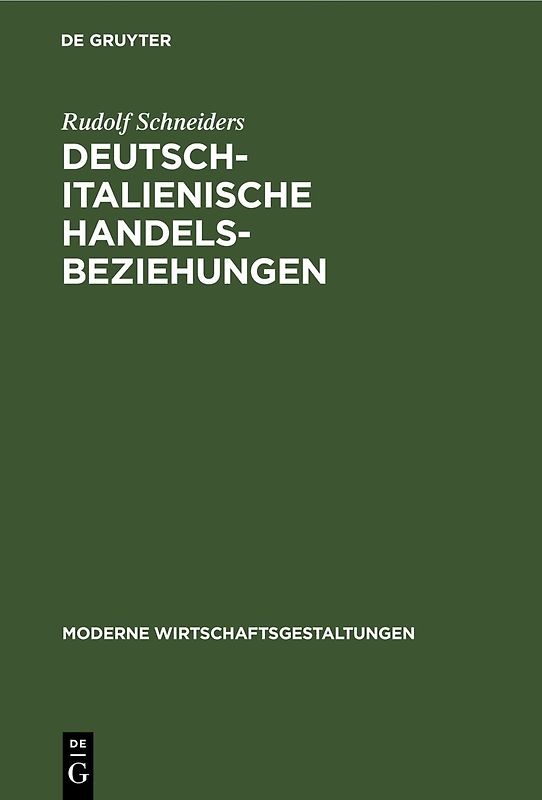 Deutsch-italienische Handelsbeziehungen