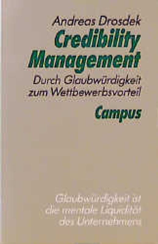 Credibility Management