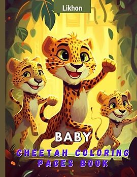 Likhon Baby Cheetah Coloring Pages Book