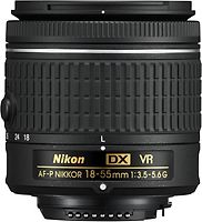 Nikon AF-P DX NIKKOR 18-55mm F3.5-5.6 G VR 55 mm Filtergewinde (Nikon F Anschluss) schwarz