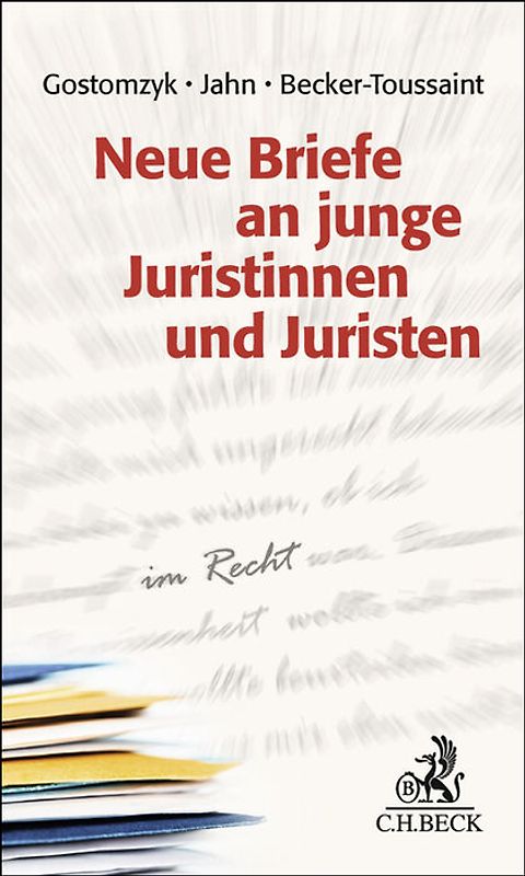 Neue Briefe an junge Juristinnen und Juristen