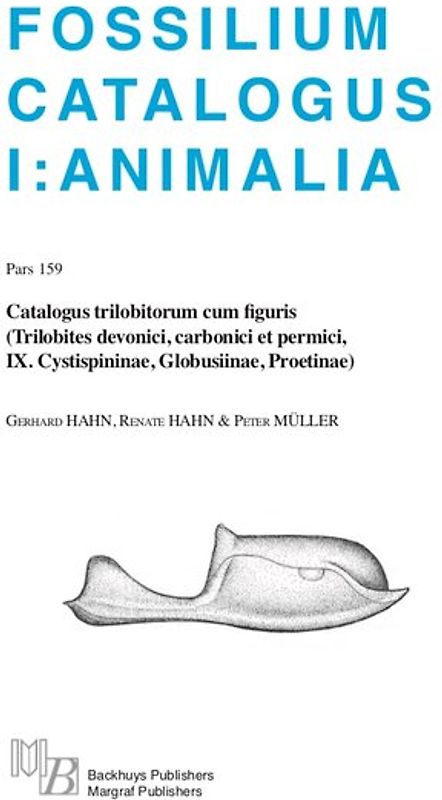Fossilium Catalogus Animalia Pars 159