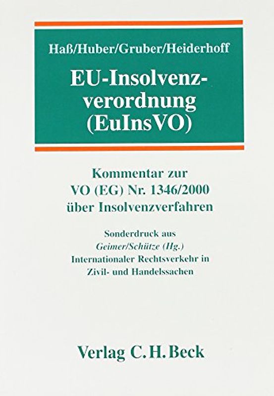 EU-Insolvenzverordnung. EuInsVO